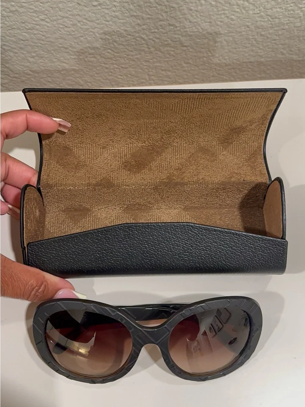 Burberry Print Brown Sunglasses Case Included